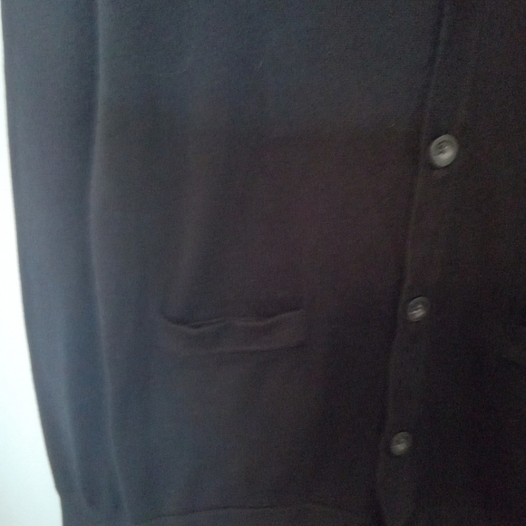 Merona Black Long Sleeve V Neck Boyfriend Cardigan - Picture 2 of 11